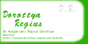 dorottya regius business card